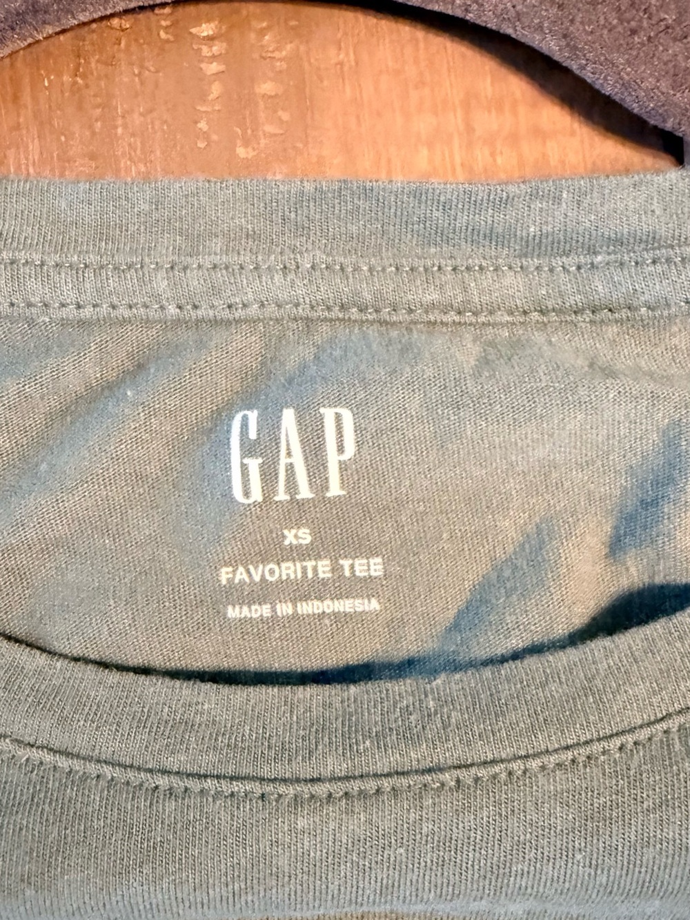 Gap Favorite Tee Short Sleeve Crewneck T-Shirt Sage Green XS Soft Casual Basic - Picture 8 of 9